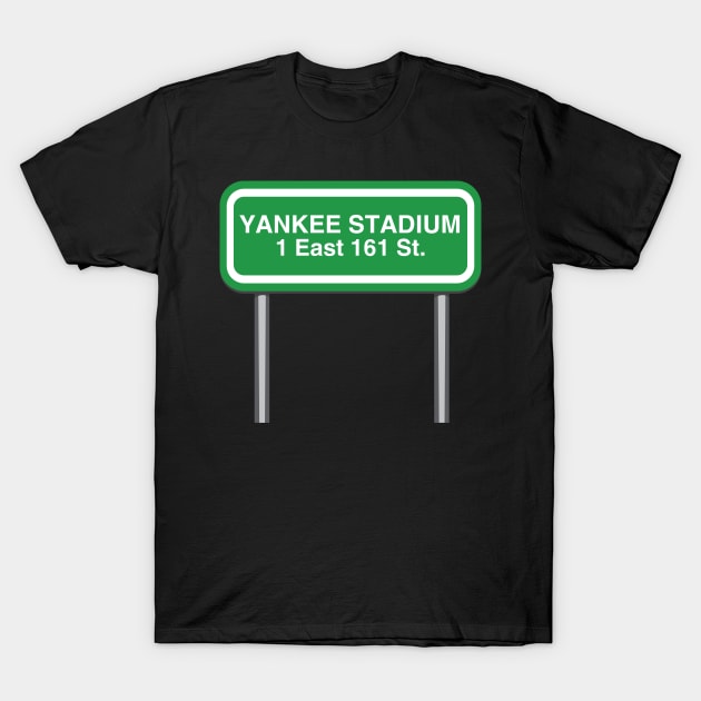 Yankee Stadium Design | 1 East 161 St, The Bronx, NY 10451 - Funny sports baseball gifts T-Shirt by Printofi.com